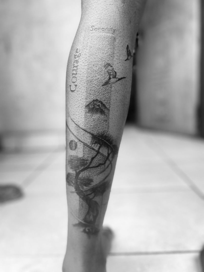 Courage & Serenity — Leg